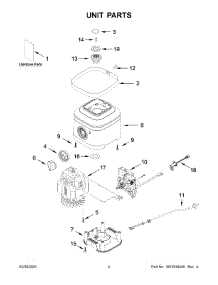 Unit Parts parts for Kitchenaid Blender 5KSB1340CVB0 from AppliancePartsPros.com