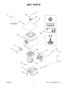 Unit Parts parts for Kitchenaid Blender 5KSB1350EOB0 from AppliancePartsPros.com