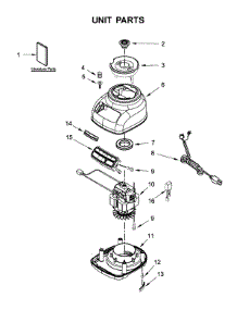 Unit Parts parts for Kitchenaid Blender 5KSB1585BVB0 from AppliancePartsPros.com