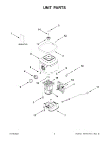 Unit Parts parts for Kitchenaid Blender 5KSB4026CBE0 from AppliancePartsPros.com