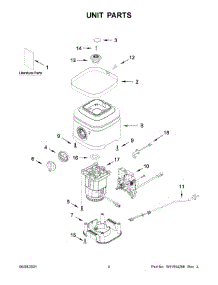 Unit Parts parts for Kitchenaid Blender 5KSB4027DOB0 from AppliancePartsPros.com