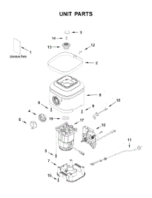 Unit Parts parts for Kitchenaid Blender 5KSB4027WCA0 from AppliancePartsPros.com