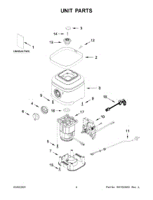 Unit Parts parts for Kitchenaid Blender 5KSB4034BCA0 from AppliancePartsPros.com