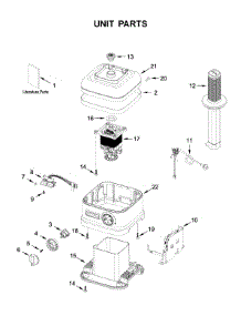 Unit Parts parts for Kitchenaid Blender 5KSB6061BER0 from AppliancePartsPros.com