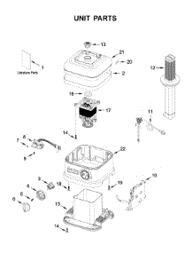 Unit Parts parts for Kitchenaid Blender 5KSB6061EAC0 from AppliancePartsPros.com