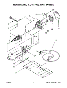 Motor And Control Unit Parts parts for Kitchenaid Stand Mixer 5KSM175PSBMF4 from AppliancePartsPros.com