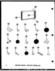 Instant Mount-Factory Installed (7-2Jm / P54336-55R) (11-2Jm / P54336-50R) (11-2Jm / P54336-51R) (12-3Jm / P54336-53R) parts for Amana Room Air Conditioner 5P-2JM/P54360-50R from AppliancePartsPros.com