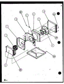 Evaporator And Fan Motor parts for Amana Room Air Conditioner 5P2MV/P1114101R from AppliancePartsPros.com