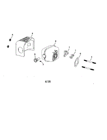 Exhaust 880-010503 parts for Mtd Lawn & Garden Engine 5X70MU from AppliancePartsPros.com