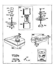 Fuel Tank parts for Briggs & Stratton Lawn & Garden Engine 60100 TO 60199 (0010 - 0016) from AppliancePartsPros.com