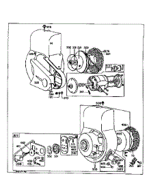 Starter Assembly parts for Briggs & Stratton Lawn & Garden Engine 60100 TO 60199 (0010 - 0016) from AppliancePartsPros.com