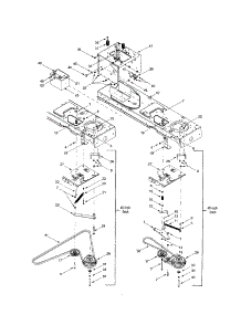 Frame With Electric Pto parts for Mtd Front-Engine Lawn Tractor 607 from AppliancePartsPros.com