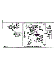 Carburetor Assembly parts for Briggs & Stratton Lawn & Garden Engine 60700 TO 60797 (907100 - 907171) from AppliancePartsPros.com