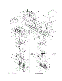 Frame With Manual Pto parts for Mtd Front-Engine Lawn Tractor 608 from AppliancePartsPros.com