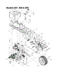 Drive System parts for Mtd Front-Engine Lawn Tractor 608 from AppliancePartsPros.com