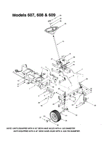 Steering Assembly parts for Mtd Front-Engine Lawn Tractor 609 from AppliancePartsPros.com