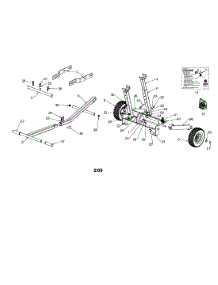 Tractor Lift parts for Craftsman Accessories 61024610 from AppliancePartsPros.com