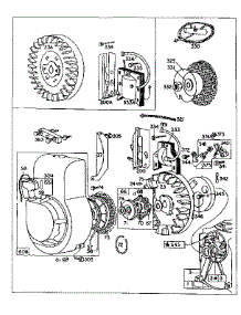 Flywheel Assembly parts for Briggs & Stratton Lawn & Garden Engine 61100 TO 61199 (0110 - 0154) from AppliancePartsPros.com