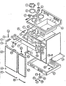 Cabinet And Gas Unit parts for Kenmore Refrigerator 612.7965423 (6127965423, 612 7965423) from AppliancePartsPros.com