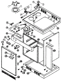 Cabinet And Gas parts for Kenmore Refrigerator 612.7986123 (6127986123, 612 7986123) from AppliancePartsPros.com
