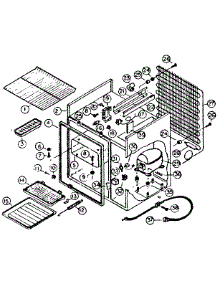Refrigeration System And Cabinet Parts parts for Kenmore Refrigerator 612.7986423 (6127986423, 612 7986423) from AppliancePartsPros.com