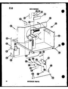Interior Parts (621-5J / P54720-52R) (624-3J-1 / P54720-51R) (624-5J / P54720-53R) (624-5Jh / P54720-62R) parts for Amana Room Air Conditioner 614-2P/P54720-59R from AppliancePartsPros.com