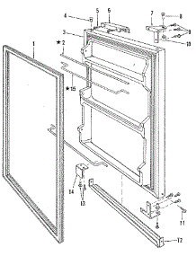 Door parts for Marvel Upright Freezer 61AF from AppliancePartsPros.com
