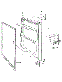Door parts for Marvel Upright Freezer 61AF from AppliancePartsPros.com
