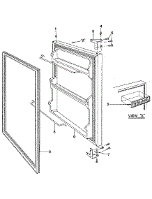 Door parts for Marvel Compact Refrigerator 61AR from AppliancePartsPros.com