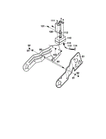 Frame Components parts for Murray Gas Snowblower 620301X4B from AppliancePartsPros.com
