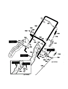 Handle parts for Murray Gas Snowblower 620301X4C from AppliancePartsPros.com
