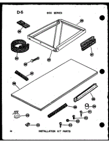 Installation Kit Parts (621-5J / P54720-52R) (624-3J-1 / P54720-51R) (624-5J / P54720-53R) (624-5Jh / P54720-62R) parts for Amana Room Air Conditioner 621-5J/P54720-52R from AppliancePartsPros.com