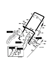 Handle parts for Murray Gas Snowblower 621450X4D from AppliancePartsPros.com