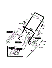 Handle Assembly parts for Murray Gas Snowblower 621450X4E from AppliancePartsPros.com