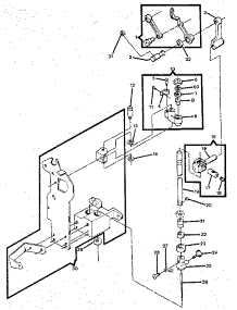 Needle Bar, Presser Bar & Take-Up parts for Kenmore Mechanical Sewing Machine 6221 from AppliancePartsPros.com