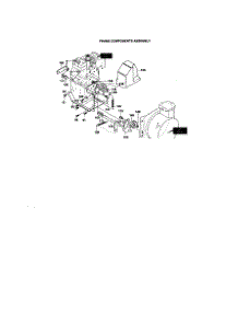 Frame Components Assembly parts for Murray Gas Snowblower 622504X8 from AppliancePartsPros.com
