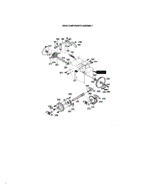 Drive Components Assembly parts for Murray Gas Snowblower 622504X8 from AppliancePartsPros.com