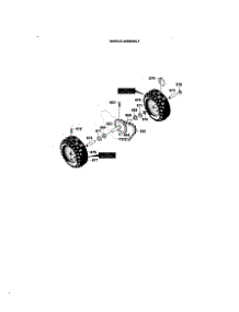 Wheels Assembly parts for Murray Gas Snowblower 622504X8 from AppliancePartsPros.com