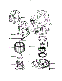 Motor parts for Wap Vacuum 62253 from AppliancePartsPros.com