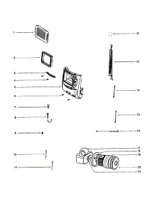 Motor Cover parts for Eureka Upright Vacuum 6230AT from AppliancePartsPros.com