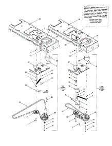 Decks / Frame / Pto Clutch parts for Mtd Front-Engine Lawn Tractor 624 from AppliancePartsPros.com