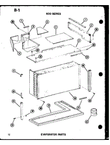 Evaporator Parts parts for Amana Room Air Conditioner 624-3HL/P67119-27R from AppliancePartsPros.com