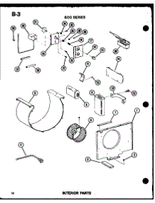 Interior Parts parts for Amana Room Air Conditioner 624-3HL/P67119-27R from AppliancePartsPros.com