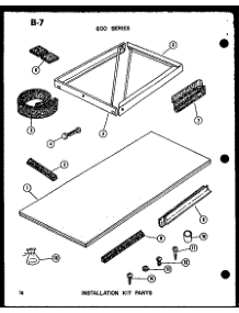 Installation Kit Parts parts for Amana Room Air Conditioner 624-3HL/P67119-27R from AppliancePartsPros.com
