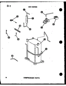 Compressor Parts (621-5J / P54720-52R) (624-3J-1 / P54720-51R) (624-5J / P54720-53R) (624-5Jh / P54720-62R) parts for Amana Room Air Conditioner 624-3W/P54720-80R from AppliancePartsPros.com