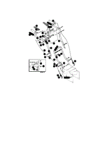 Handle Assembly parts for Murray Gas Snowblower 624504X6 from AppliancePartsPros.com