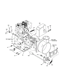 Frame parts for Murray Gas Snowblower 624505X4D from AppliancePartsPros.com