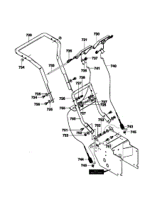 Handle parts for Murray Gas Snowblower 624604X35 from AppliancePartsPros.com