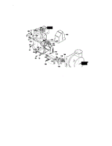 Frame Components parts for Murray Gas Snowblower 624604X81 from AppliancePartsPros.com