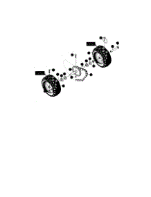 Wheels Assembly parts for Murray Gas Snowblower 624604X81 from AppliancePartsPros.com